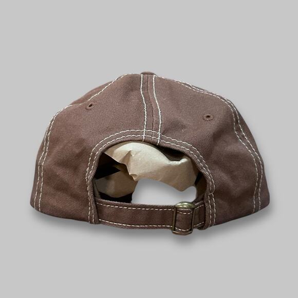 Minor Figures Brown Cotton Baseball Cap – Adjustable Strap - Picture 3 of 4